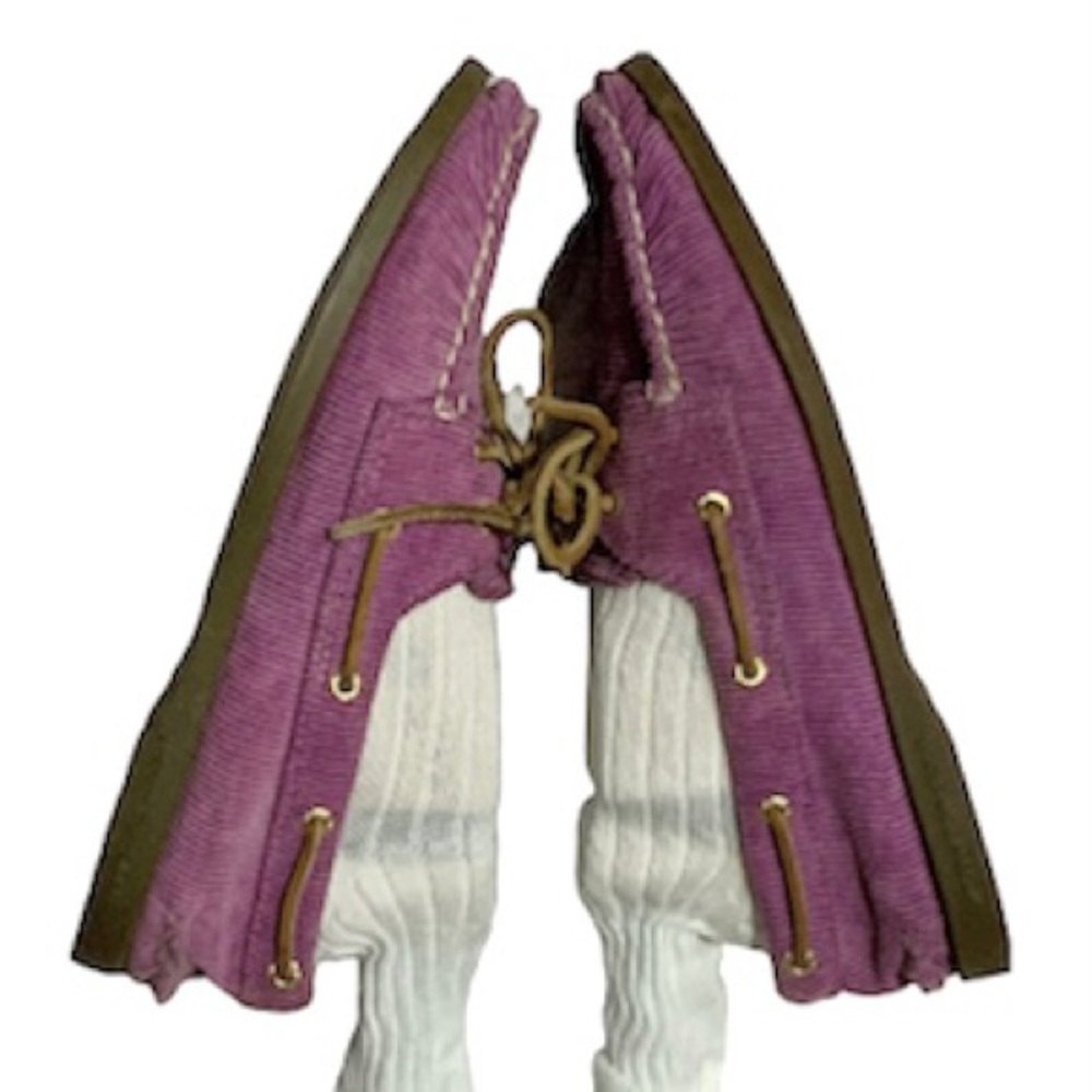 Sperry Top-Sider Boat Style Lavender with Tan Leather Laces